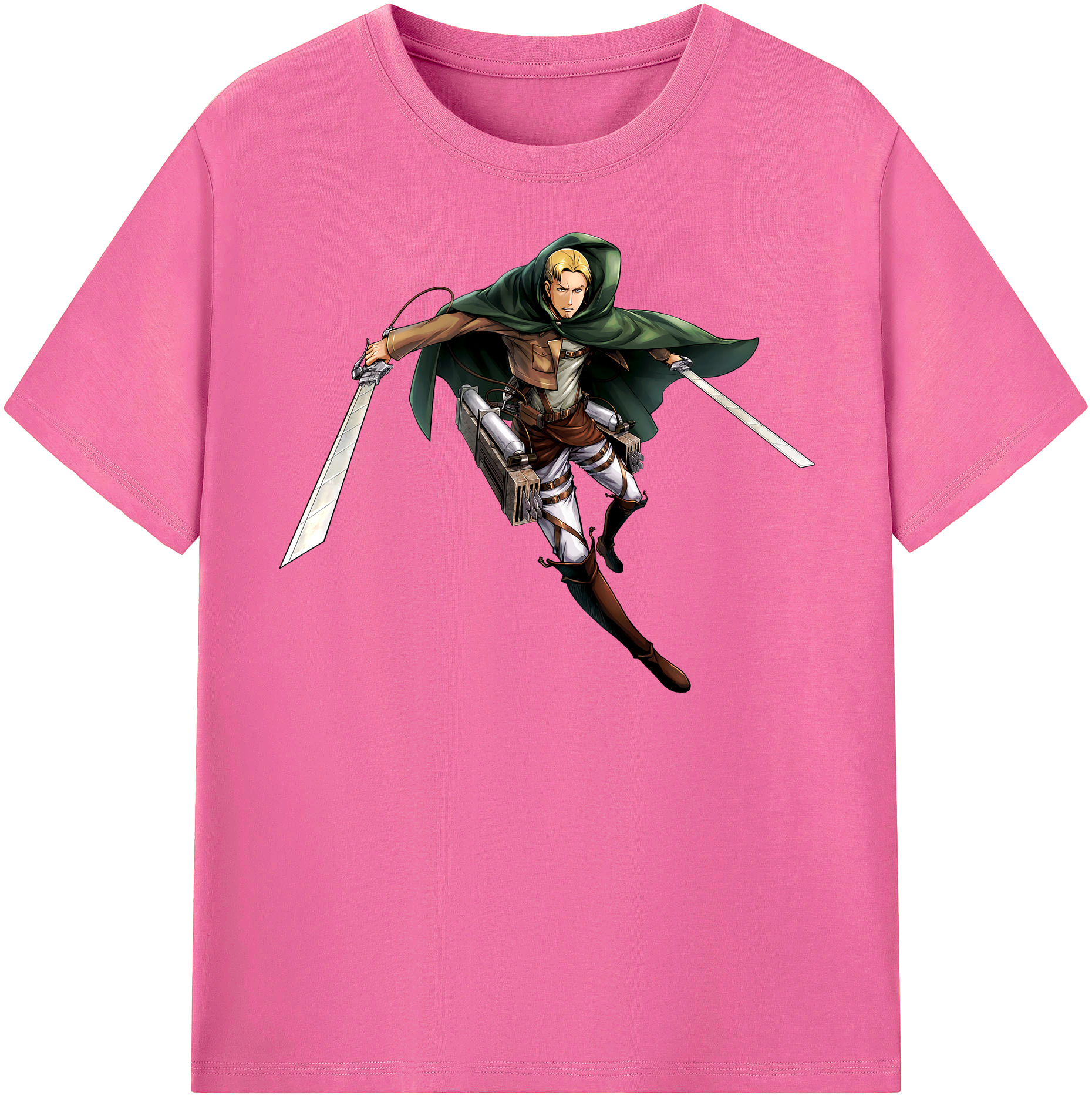 （画像用） 進撃の巨人 Attack on Titan レディースカジュアルプリントTシャツ（綿100％）